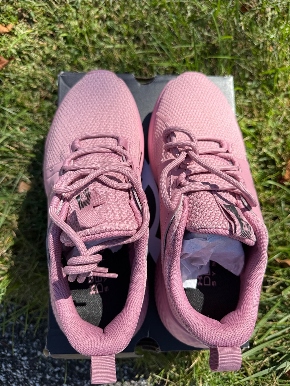 NWB- Under Armour Women’s Pink Lightweight Training Sneakers - Picture 6 of 9